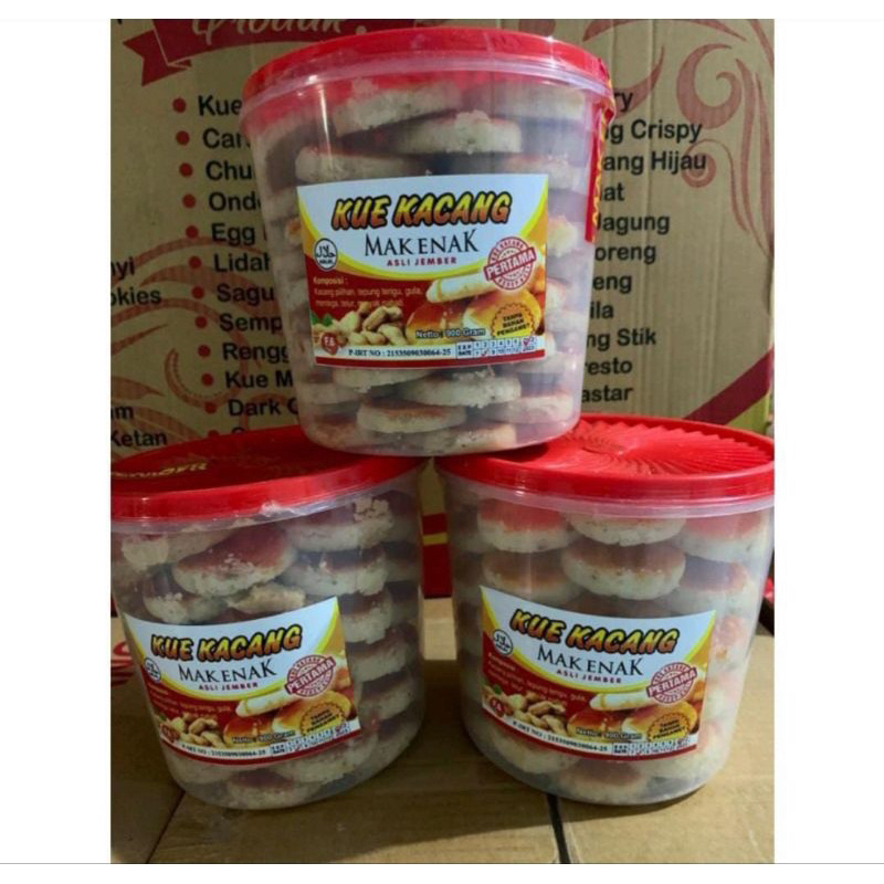 Jual kue kacang Mak Enak jember original / Mak Enak / Kue Lebaran Kue ...