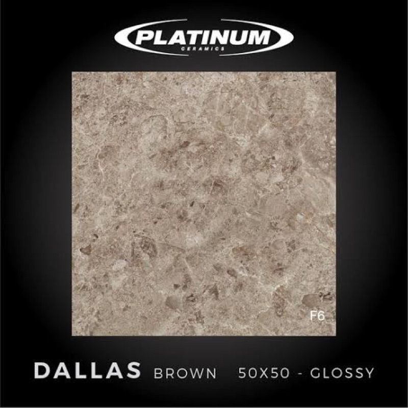 Jual Keramik lantai Dalas Brown 50x50 Platinum | Shopee Indonesia