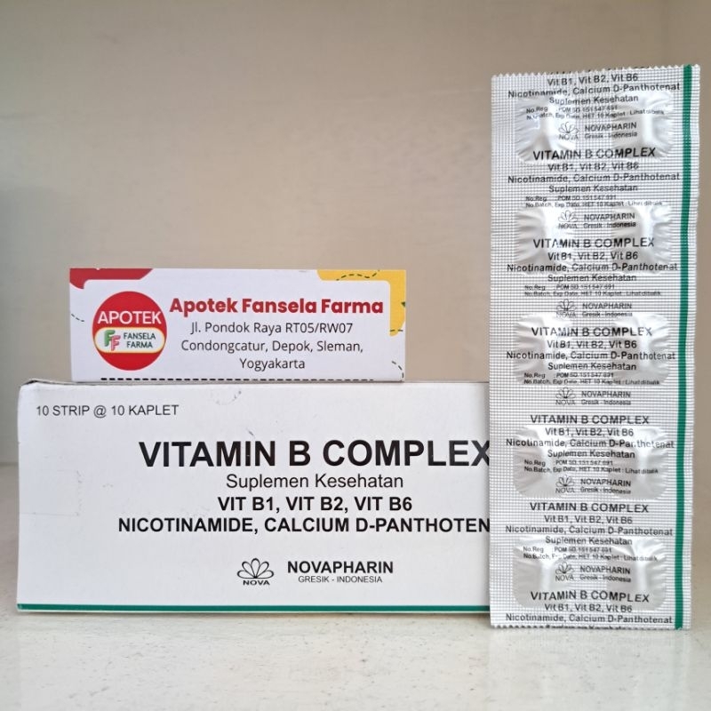 Jual Vitamin B Complex Novapharin B Komplek Vitamin B | Shopee Indonesia