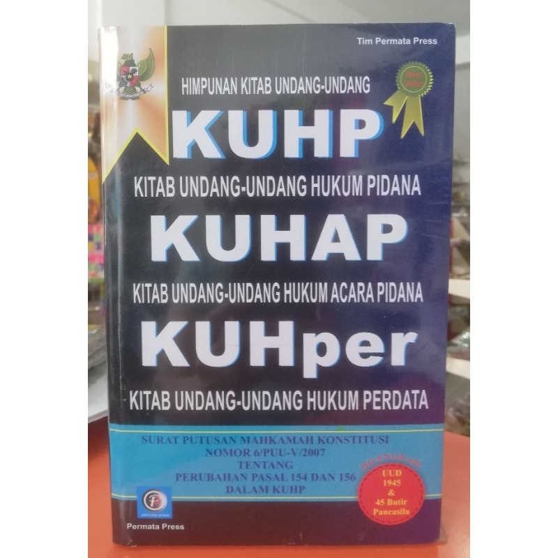 Jual HIMPUNAN KITAB UNDANG-UNDANG KUHP, KUHAP, KUHPER | Shopee Indonesia