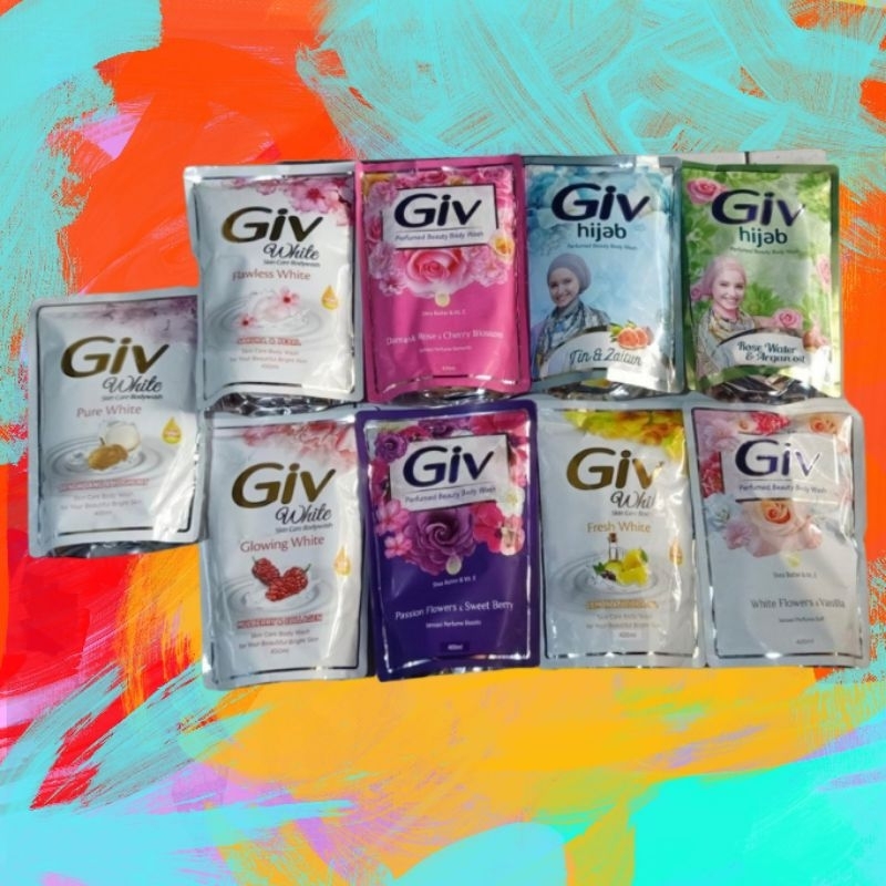 Jual Giv Sabun Mandi Cair Pouch 400 ml (Macam-Macam Varian ). | Shopee