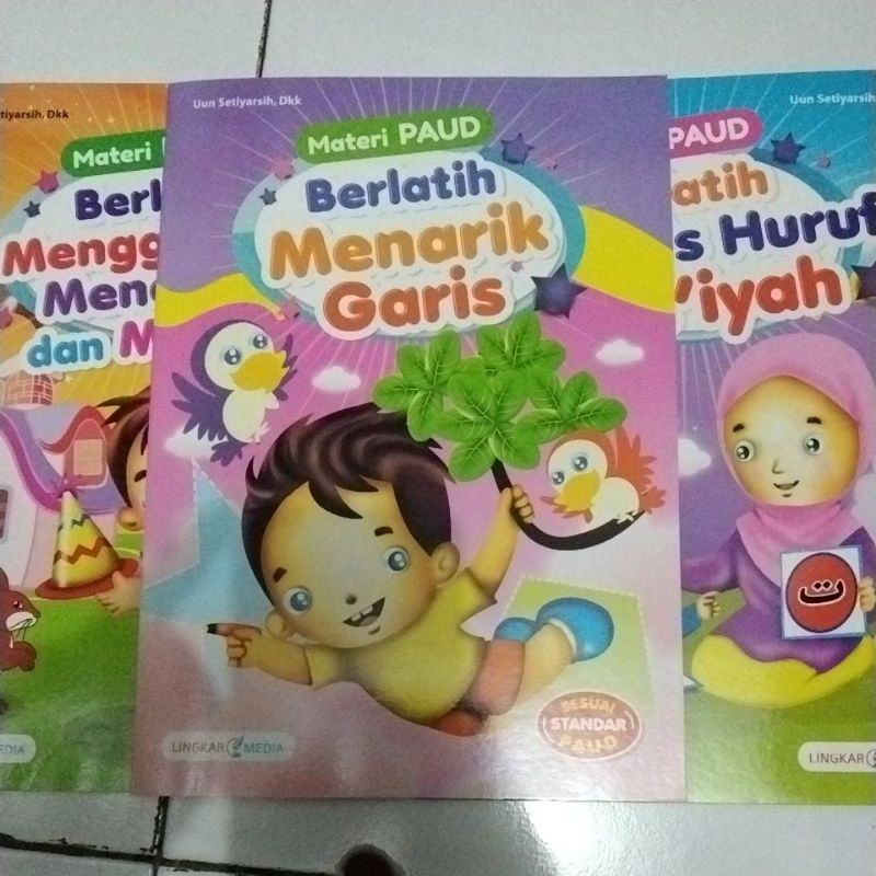 Jual Buku Materi Paud Berlatih Menarik Garis | Shopee Indonesia