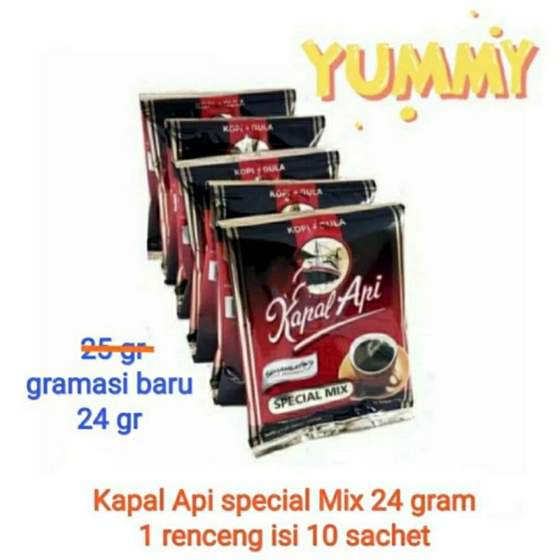 Jual kopi bubuk plus gula kapal api special mix isi 10 sachet | Shopee ...