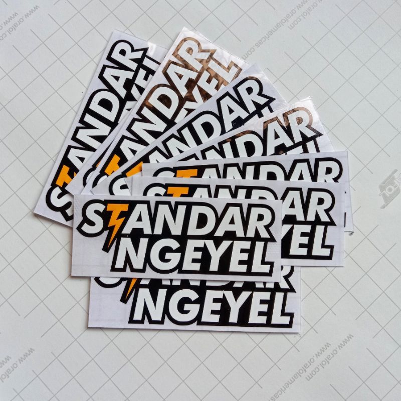 Jual Sticker Stiker Standar Ngeyel Cutting Shopee Indonesia