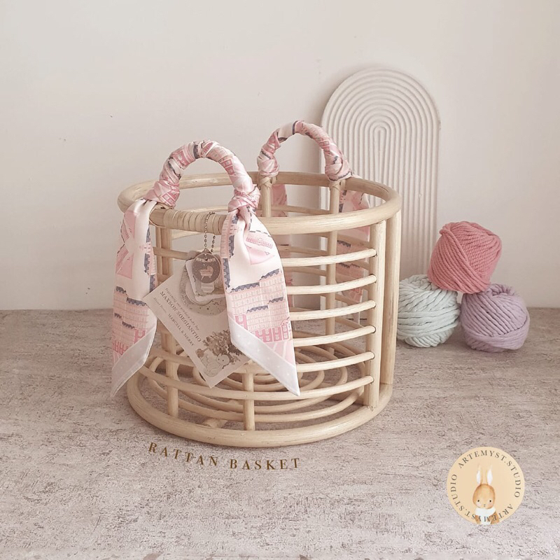 Jual Hanoi Rattan Baskets Keranjang Rotan Astetik Shopee Indonesia