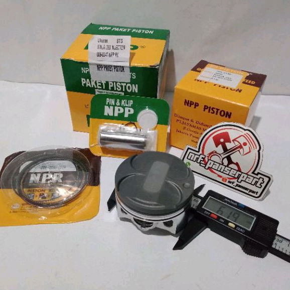Jual PISTON KIT SEHER SET RING KAWASAKI NINJA 250 R KARBU //FI INJEKSI ...