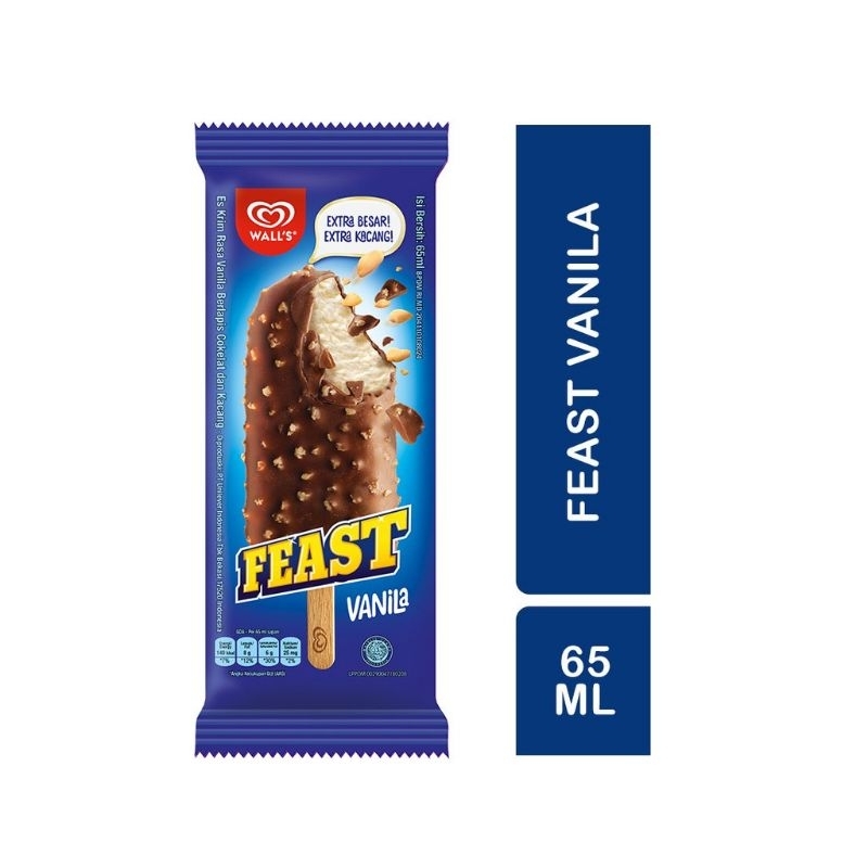 Jual Walls Feast Vanila Ice Cream Es Krim Rasa Coklat Cokelat Renyah Ekstra Kacang Vanilla 1920