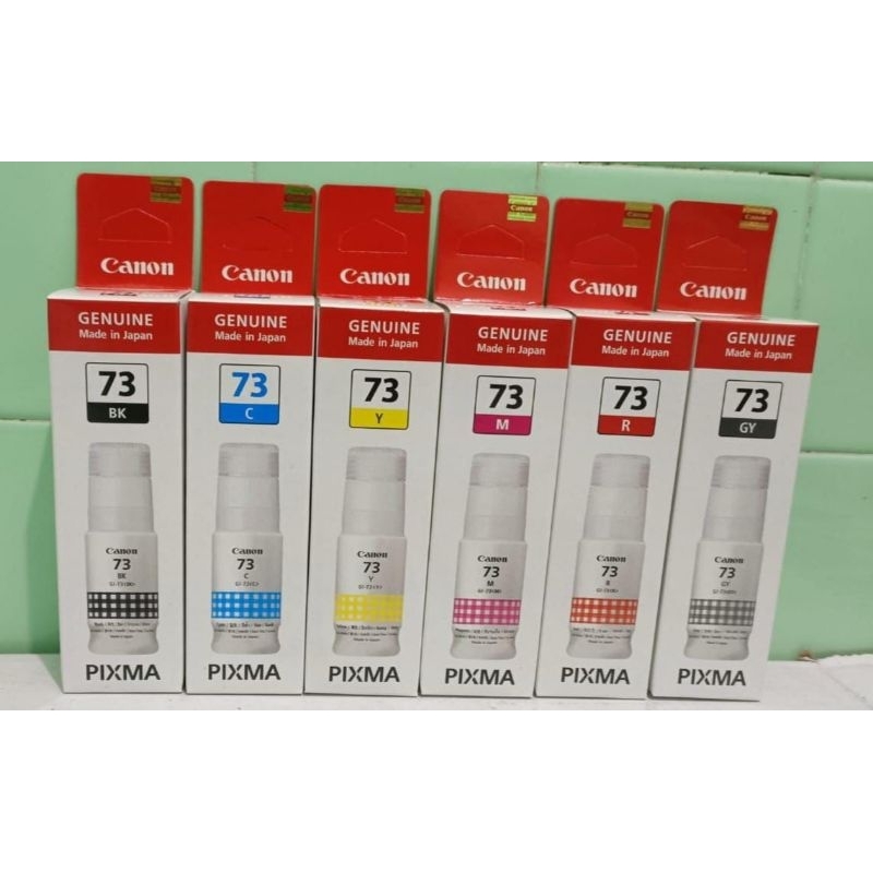 Jual Tinta Canon 73 B/C/Y/M/R/GR Ink Bottles Pixma G570 G670 | Shopee ...
