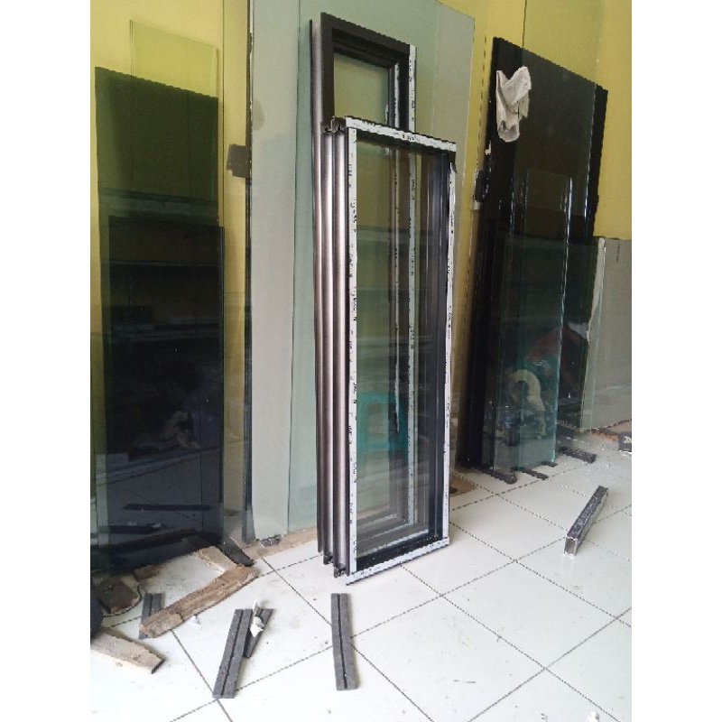 Jual Kusen aluminium kaca mati 150x60 | Shopee Indonesia