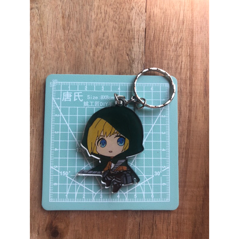 Jual armin keychain / attack on titan // ( not official ) Shopee