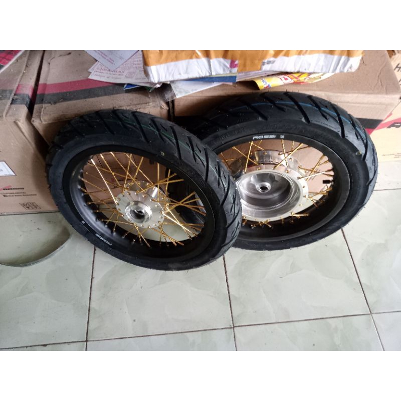 Jual velg Yamaha x ride 125/Xeon karbu ring 14 x215/185 plus ban ...