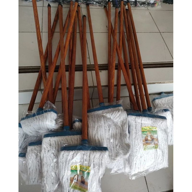 Jual Pel Lantai Gagang Kayu Pel Sumbu Gagang Kayu Shopee Indonesia