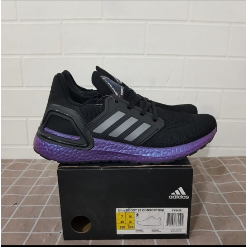 Sepatu Adidas Adidas Ultra Boost 20 Black And Purple Sepatu Adidas