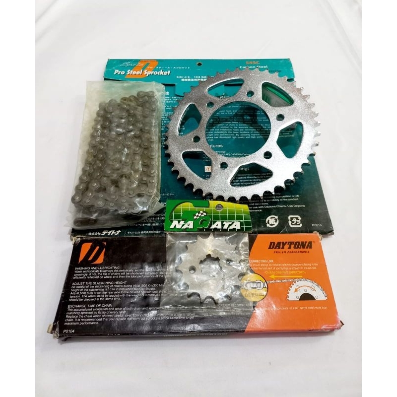 Jual GEAR GIR SET DAYTONA STEEL 42815/44/130L YAMAHA VIXION BYSON