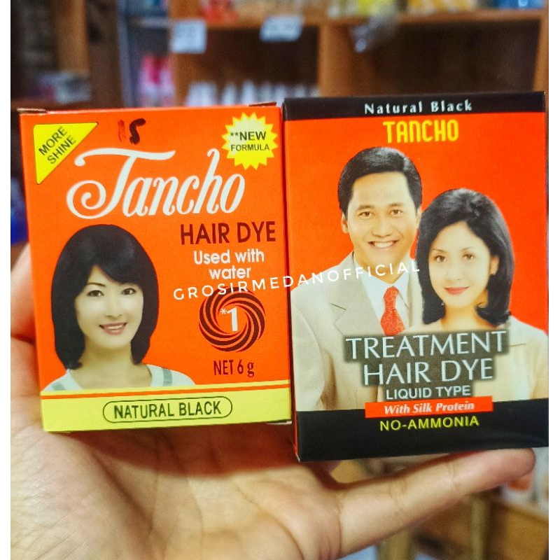 Jual TANCHO NATURAL BLACK CAT RAMBUT WARNA HITAM - TANCO HAIR DYE WITH ...