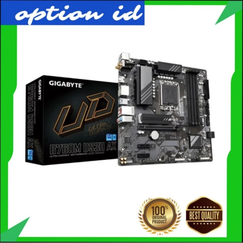 Jual GIGABYTE B760M DS3H AX | B760 LGA 1700 DDR5 MATX - Motherboard ...