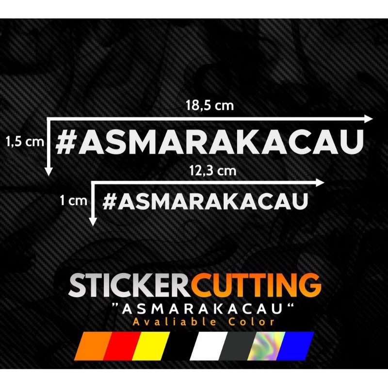 Jual Sticker Sticker Cutting Viral Asmara Kacau Sticker Hits Shopee Indonesia