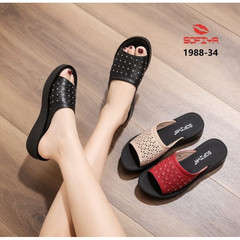 Jual SANDAL WANITA TEPLEK SOFIYA IMPORT TERBARU 1988-34 | Shopee Indonesia