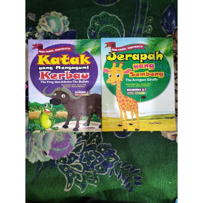 Jual BUKU FABEL CERITA ANAK DAN DONGENG BINATANG BILINGUAL UKURAN BESAR ...