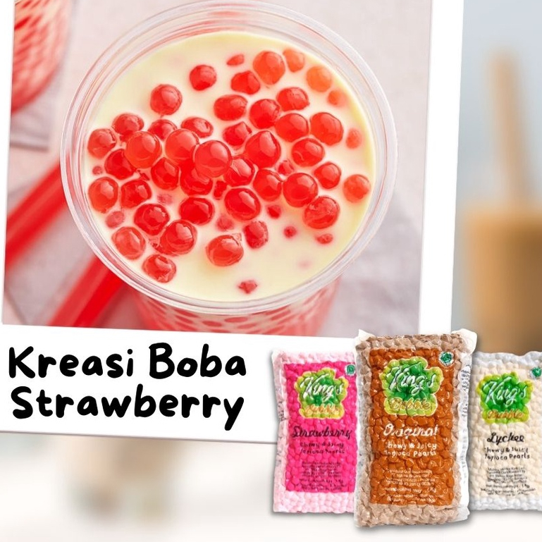 Jual Topping Boba Tapioka 1KG / Boba Pearl / King's Bubble / Bubble Tea ...