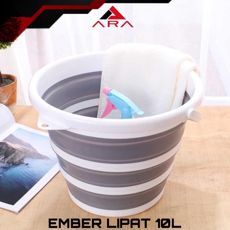 Jual Ember Lipat 10L Portable Water Bucket Foldable Collapsible - ST360 ...