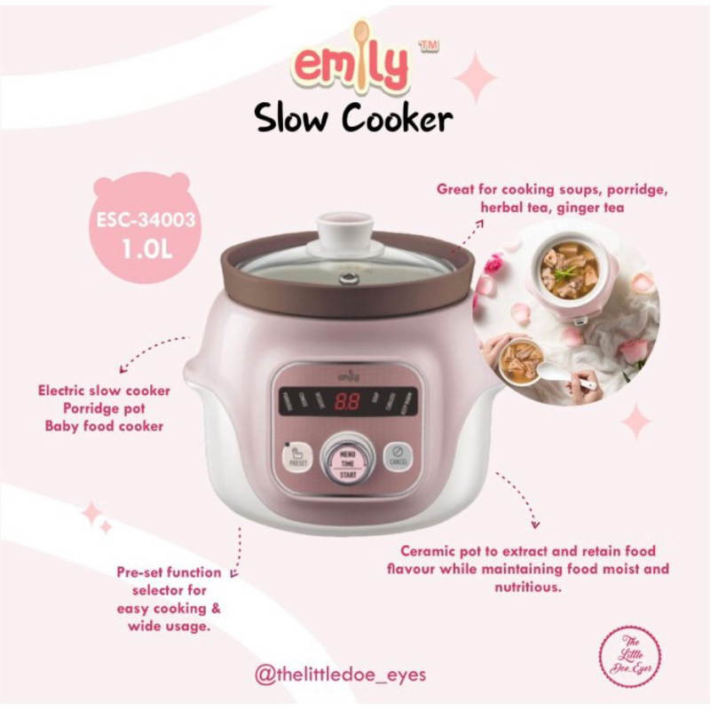 Jual emily slow cooker 1 L Shopee Indonesia