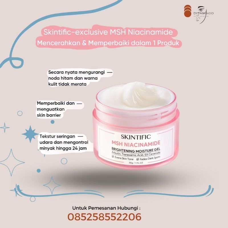 Jual Skintific Msh Niacinamide Brightening Moisture Gel 30g Shopee Indonesia