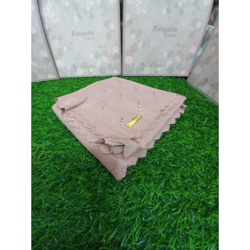 Voal Segiempat Swarovski Batang Bunga Voal Premium