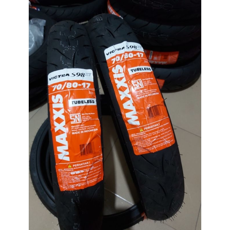 Jual BAN MAXXIS 70/80 RING 17 VICTRAS98ST TUBELESS | Shopee Indonesia