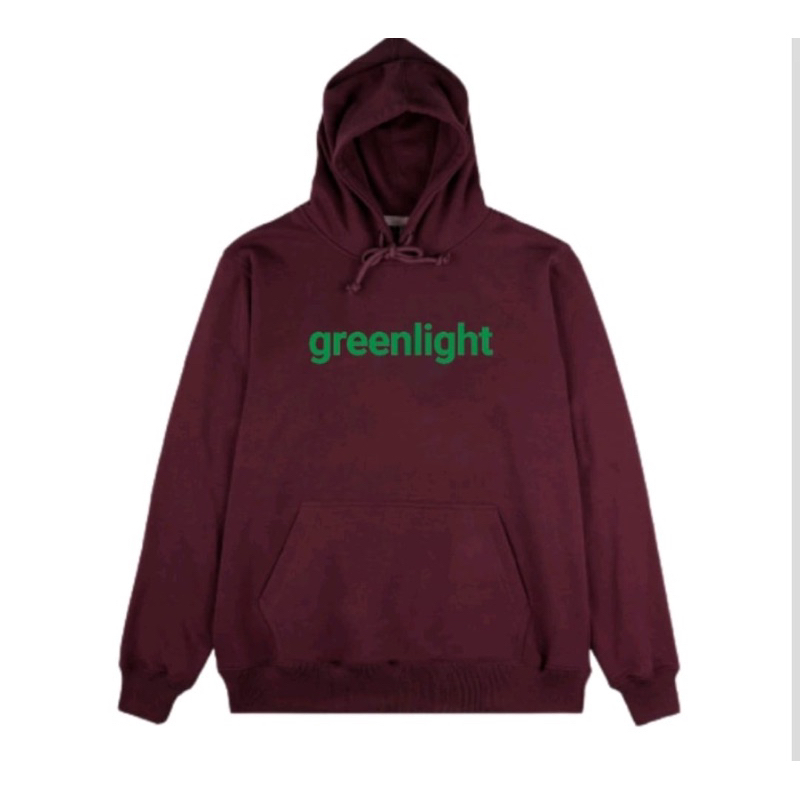 Jual Greenlight Merah dan Hijau Fullover Sweater Hoodie Oblong Text ...
