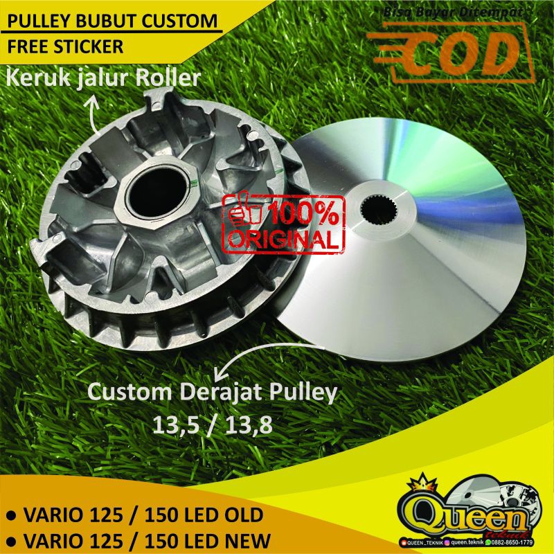 Jual Pulley Rumah Roller Kipas Custom Bubut Vario 125 Vario 150 Vario