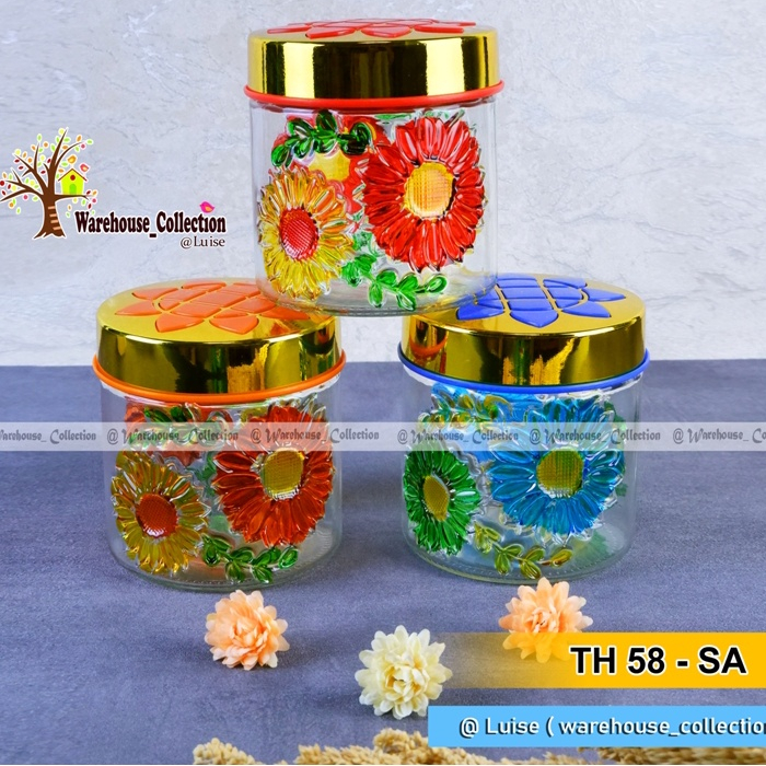 Jual Toples Lebaran Toples Kaca Ivy Pendek Motif Bunga Size S T Sa Ll T Sc Sa