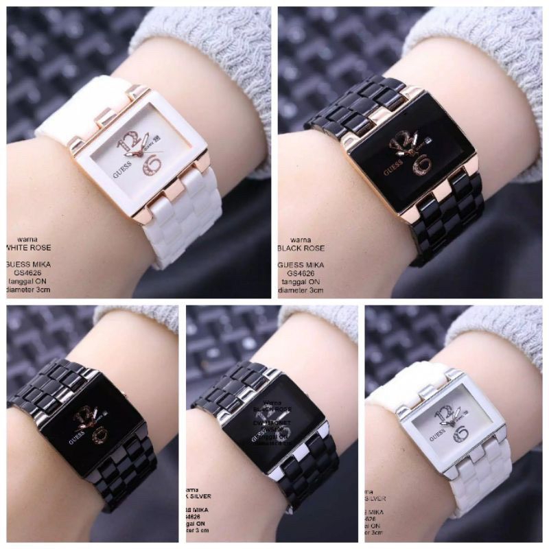 Jual (Terima Cod)Jam Tangan Wanita Fashion Guess Mika Sergi Tanggal ...