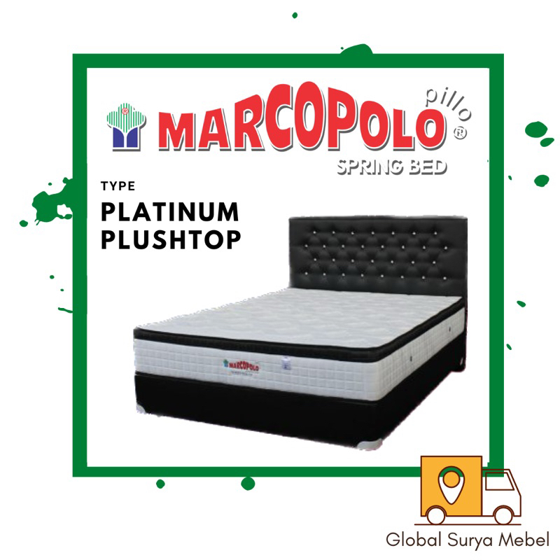 Jual Kasur Marcopolo Spring Bed Tipe Platinum Plushtop | Shopee Indonesia