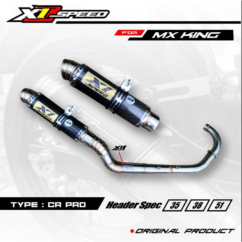 Jual Knalpot Racing for MX king Leher Malaysia style Slinser Bulat ...