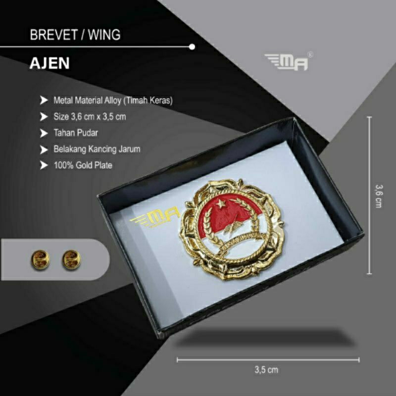 Jual Wing Pdh AJEN Brevet Pdh TNI | Shopee Indonesia
