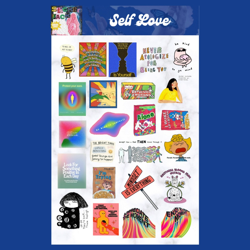 Jual Self love Sticker Sheet | Shopee Indonesia