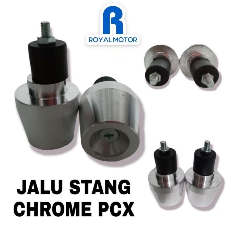 Jual Jalu Stang Pcx Jumbo Universal Bandul Stang Pcx Besi Chrome Jumbo Universal Sepasang