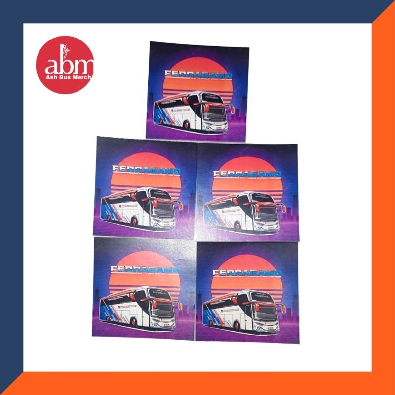 Jual 5 pcs Sticker Bus Stiker Bis Nagita Transport | Shopee Indonesia