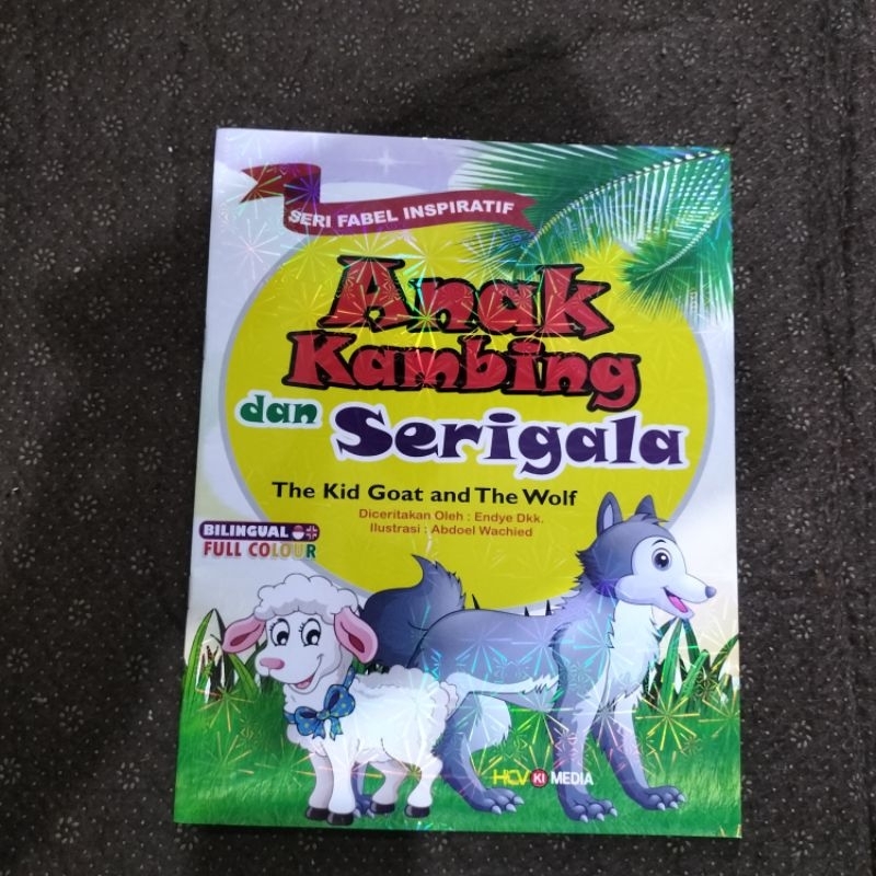 Jual BUKU FABEL CERITA ANAK DAN DONGENG BINATANG BILINGUAL UKURAN BESAR ...