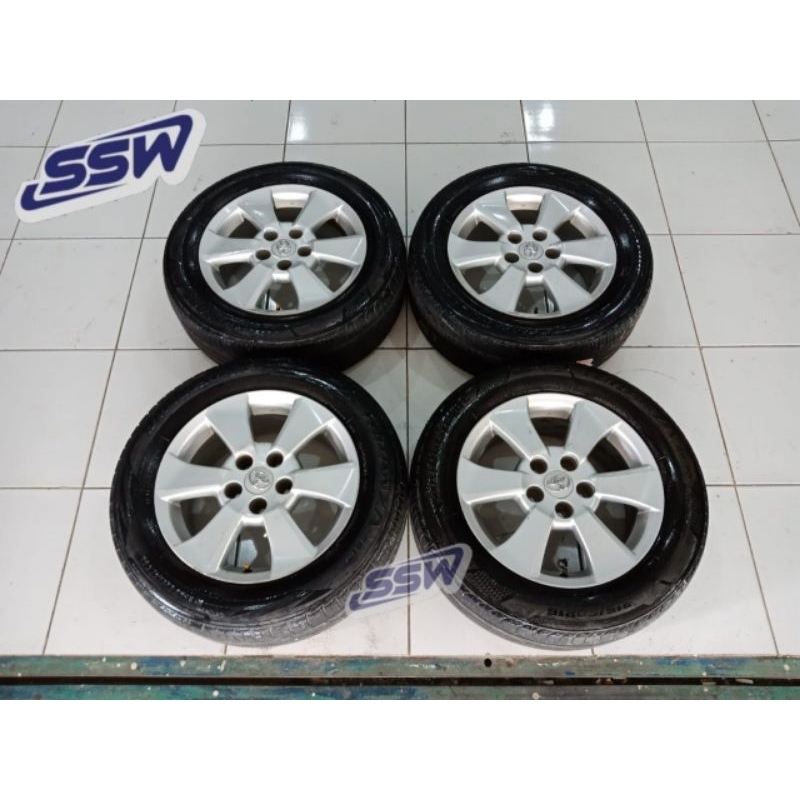 Jual VELG STD COPOTAN MOBIL TOYOTA ALPHARD R16 BAUT 5 + BAN BONUS ...