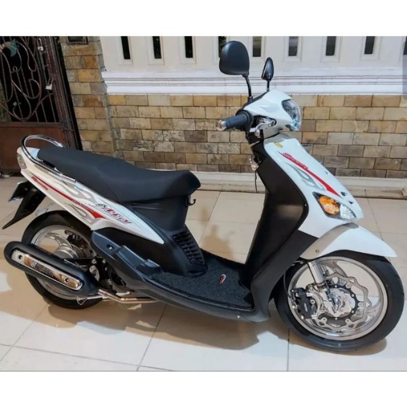 Jual Stiker Striping Motor Mio Sporty Api 2006 Putih Sticker Lis Body ...