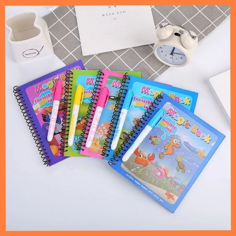 Jual Water Coloring Book Invisible Ink Book | Shopee Indonesia
