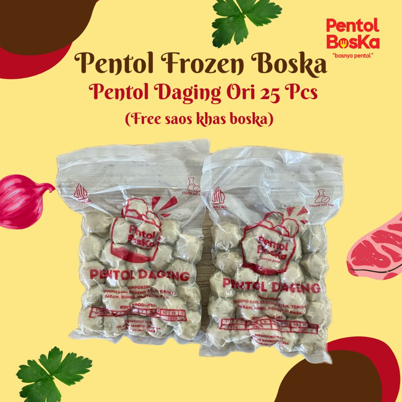 Jual Pentol Frozen Boska Pentol Daging Ori 25 Pcs Shopee Indonesia