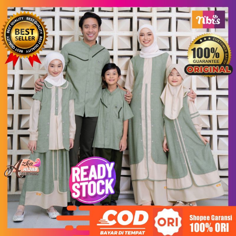 Jual SARIMBIT BASMA SAGE GREEN NIBRAS / SARIMBIT NIBRAS TERBARU 2023