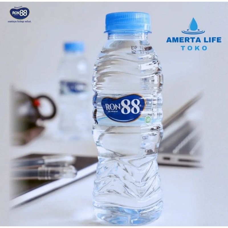 Jual Ron88 Mineral Water Botol 380 ml / Air Mineral (1 karton isi 24
