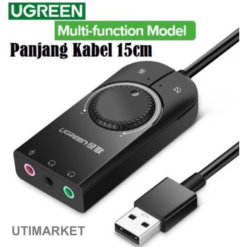 Jual Sound Card Usb Ugreen With Volume Control Shopee Indonesia