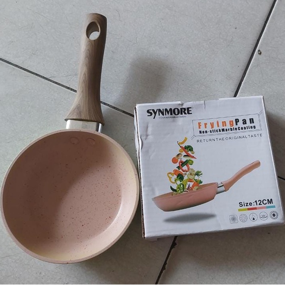 Jual Frypan/Teflon AntiLengket Marble Coating U.K 12cm & 14cm & 16cm