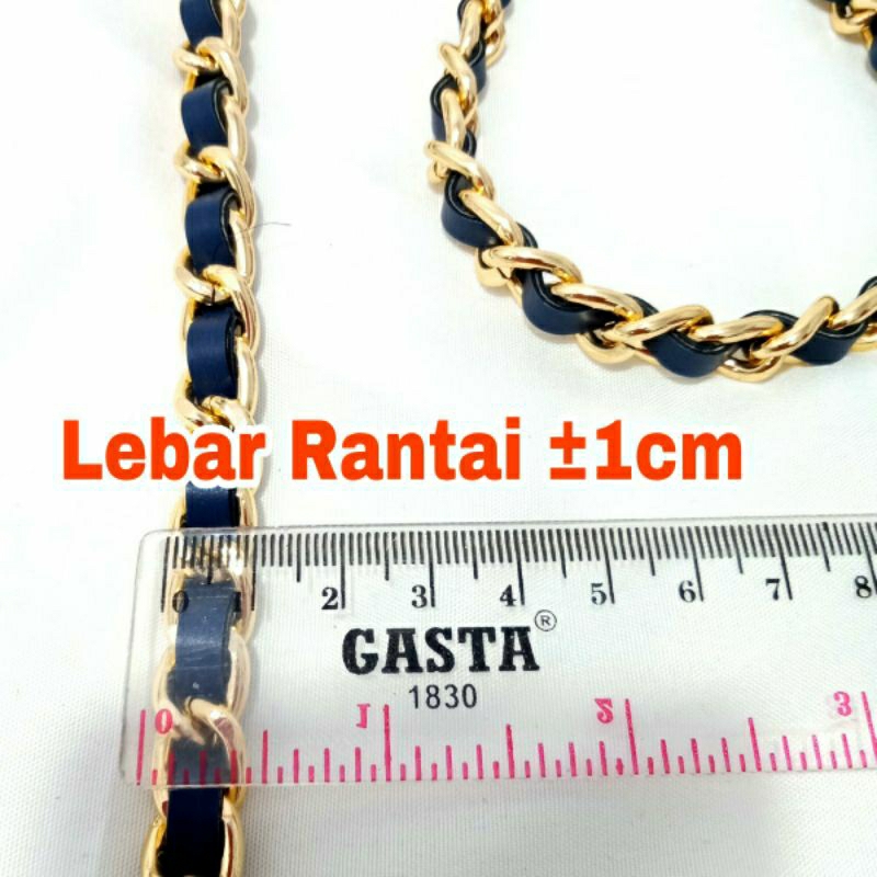 Jual TALI TAS RANTAI KOMBINASI KULIT IMITASI ANYAM MURAH ...