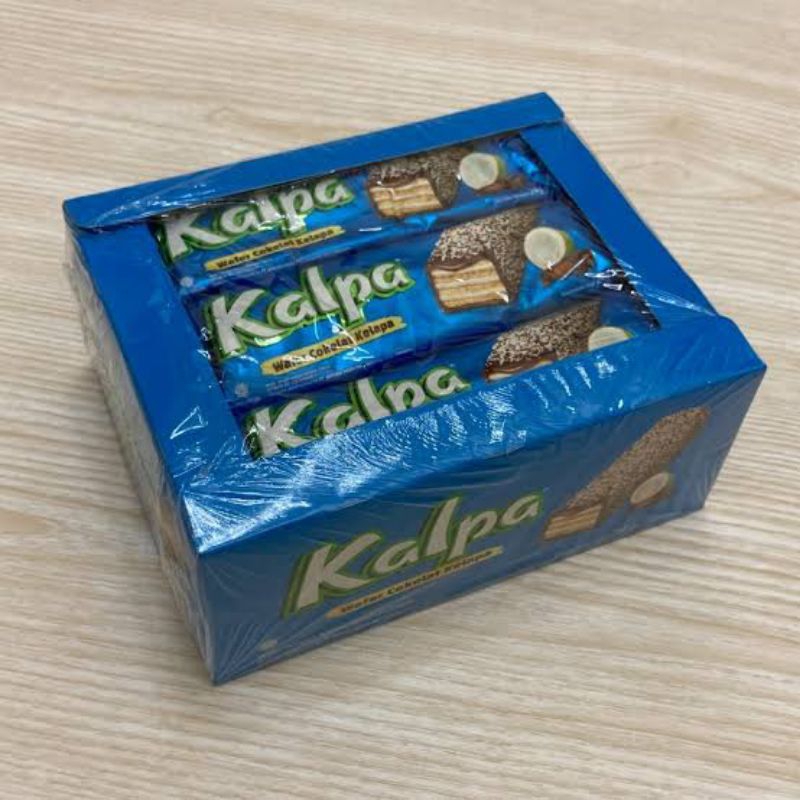 Jual wafer coklat kelapa( kalpa ) 1 box isi 12pcs x 24g | Shopee Indonesia
